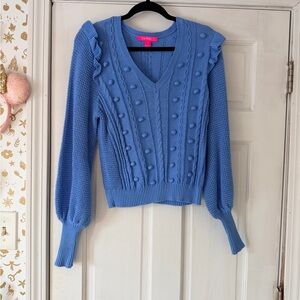Lilly Pulitzer Blue Greta Sweater - Medium